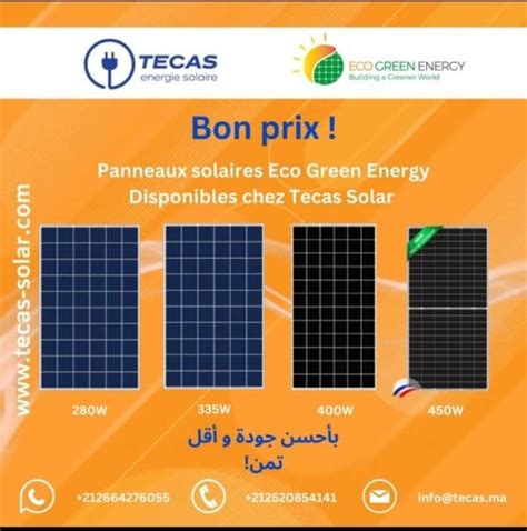 panneau solaire 450w prix maroc.